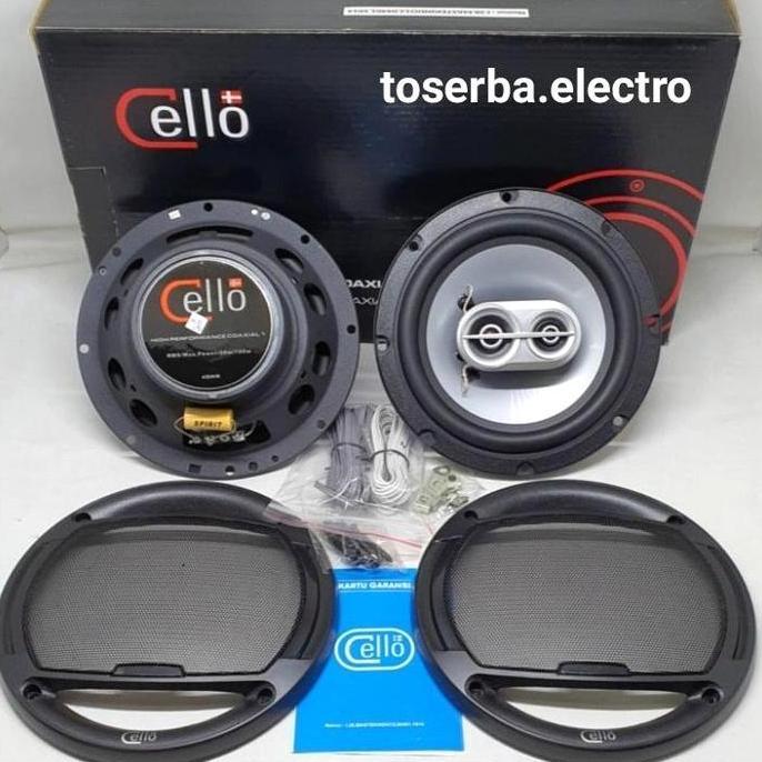 Speaker Coaxial 3way Cello 6,5 inch audio mobil