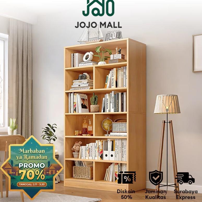 Termurah [Surabaya Express]Rak Buku Rak Susun Serbaguna Rak Buku Minimalisaesthetic Lemari Buku Lema