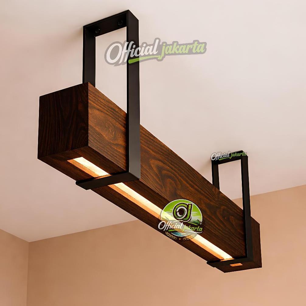 New Lampu Hias Aesthetic Kayu Jati Belanda Gantung