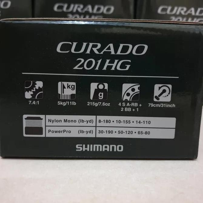 Reel Bait Casting SHIMANO CURADO K 201HG Original