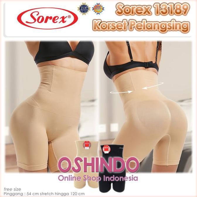 NEW SOREX 13189 13194 KORSET CELANA PELANGSING PERUT WANITA SEGIEMPAT ORI