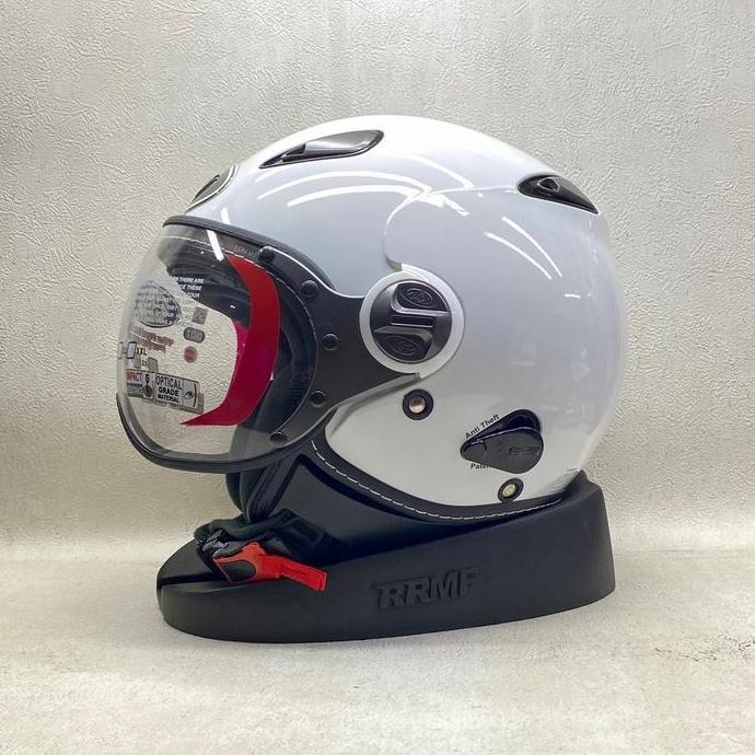 NEW KYT ELSICO SOLID ALL WARNA ORIGINAL KYT DOT SNI - HELM RETRO KACA PILOT UNTUK DEWASA PRIA WANITA