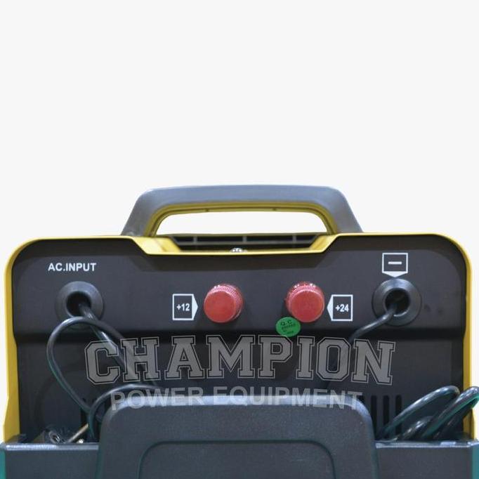 Cas Aki Mobil Motor 50 Ampere 12V 24V Champion CT50 USA Technology / Charger Aki 12V