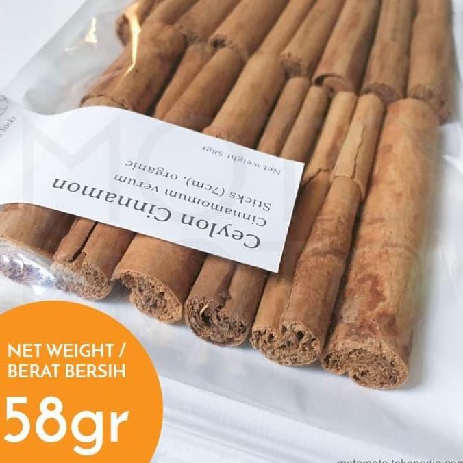 Ceylon Cinnamon Stick Organic Kayu Manis Organik Batang Stik Batangan