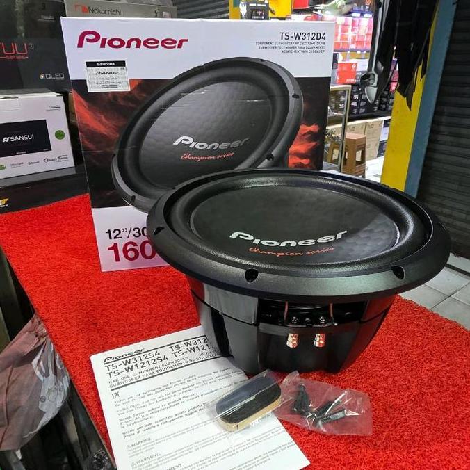 HARGA DISC - Subwoofer Pioneer Champion series TS-W312D4 Double Coil Subwoofer Pioneer 12 in