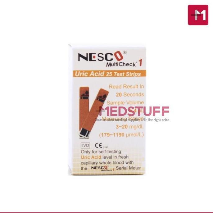 Strip Nesco Asam Urat Nesco Uric Acid Strip Asam Urat Nesco