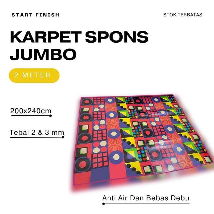 Gavanazz - KARPET SPONS JUMBO Ukuran 200x240cm Tebal 3mm / Karpet Lantai Spons Jumbo Tebal Motif