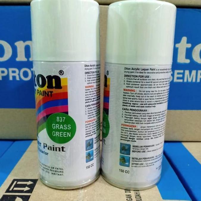 DITON Spray Paint Pilox - 837 Grass Green / Hijau Rumput (150cc/Kecil)
