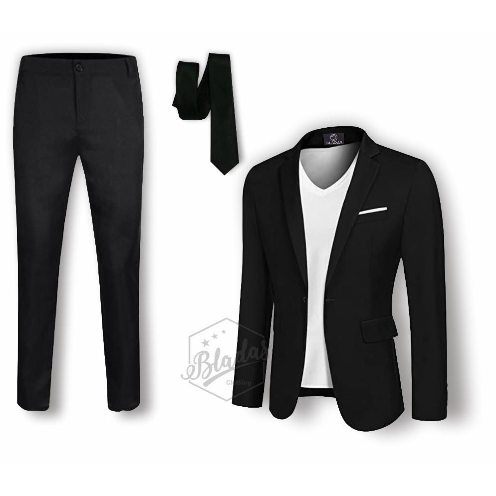 SETELAN JAS PRIA PREMIUM - JAS PRIA - JAS FORMAL - JAS FORMAL PRIA SETELAN- JAS PRIA HITAM