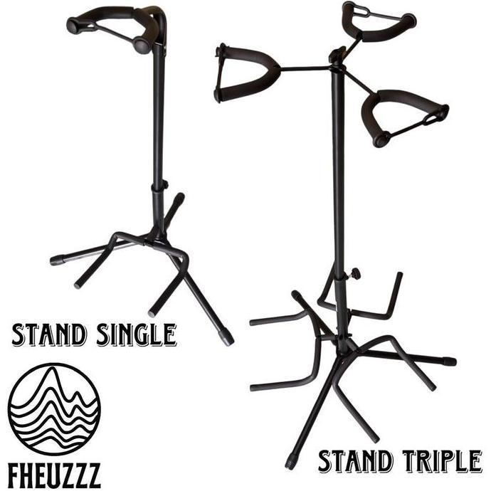 FAKINAJAYUUU - STAND GITAR GUITAR AKUSTIK ELEKTRIK BASS UKULELE LONG NECK SINGLE DAN TRIPLE HERCULES