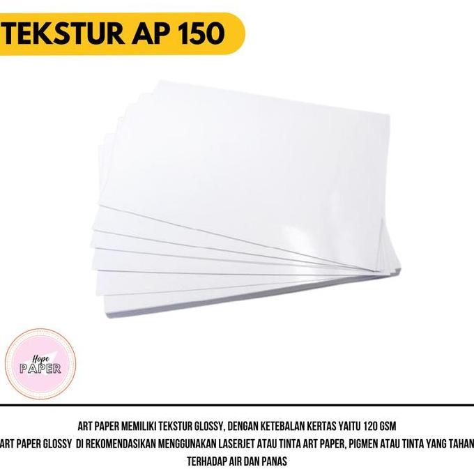 Kertas Art Paper A5 150 gsm / Art Paper A5 150 gr - harga 100 lembar