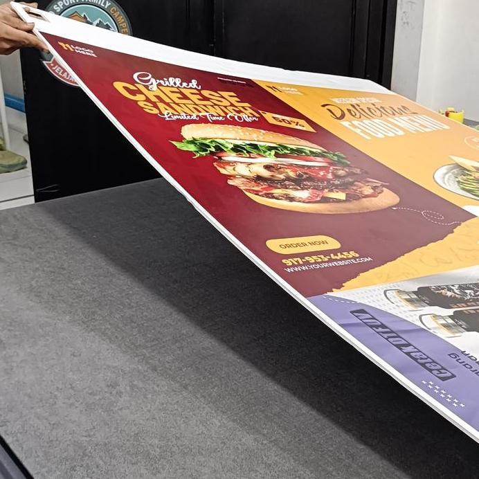 Jasa Print & Die Cut Foam Board Meteran Tinta UV Gell Untuk Tripod Banner, Poster, Wall Decor, dll (