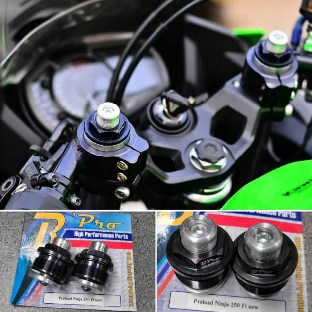 Tutup stang jepit bpro ninja 250r ninja 250 fi old cover shock preload
