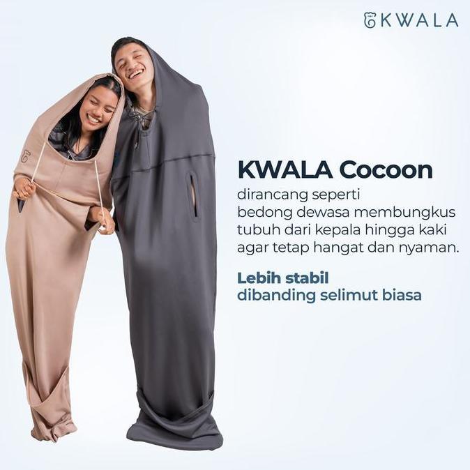 KWALA Cocoon | Selimut Bedong | Selimut Dewasa | Selimut Travel | Selimut Hoodie murah