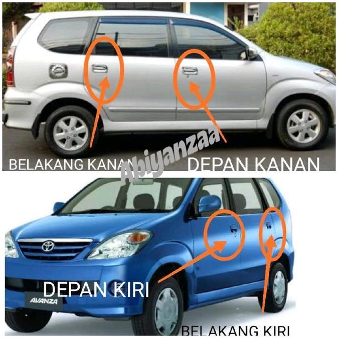 AKSESORIS MOBIL] BUKAAN PINTU LUAR CHROME AVANZA XENIA 2004 SAMPAI 2011 PART REPLACEMENT