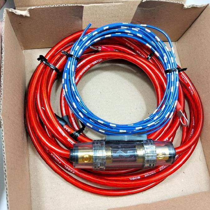 Redpower Kabel power ground wire kit untuk car audio mobil fuse subwoofer sub kolong mobil siap paka