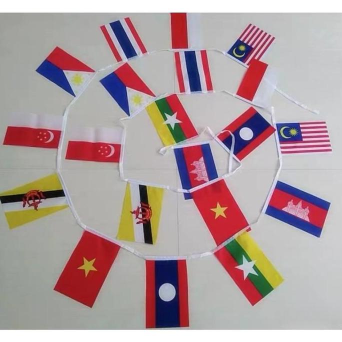 20 bendera Sepuluh negara ASEAN countruy flag/Bendera Asean