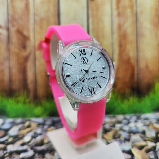 Q&Q QQ Smile Solar Analog Mini Glitter RP18J004Y Original