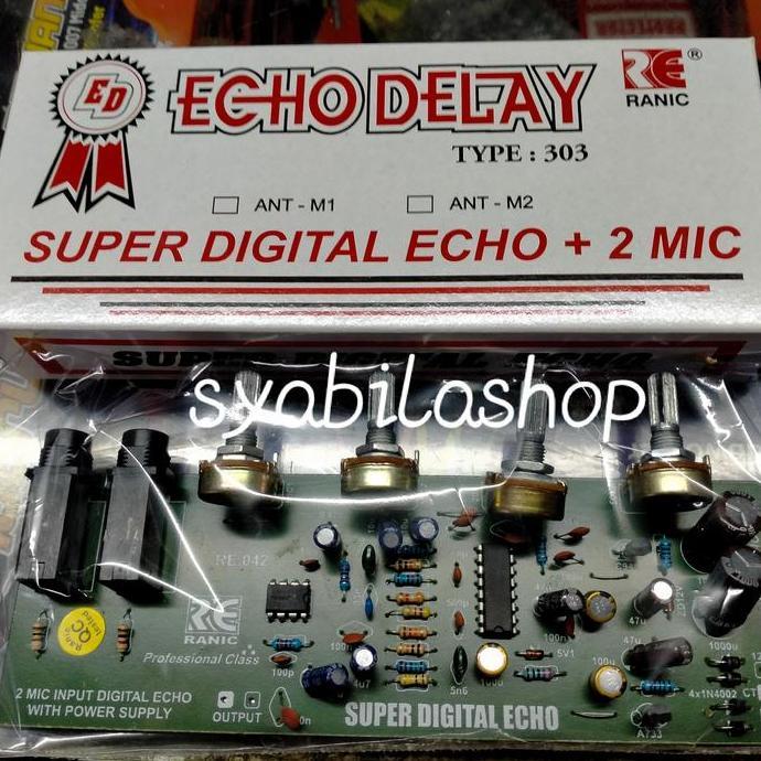 Produk Terbaru Kit Super Digital Echo Delay Plus 2 Mic Ranic