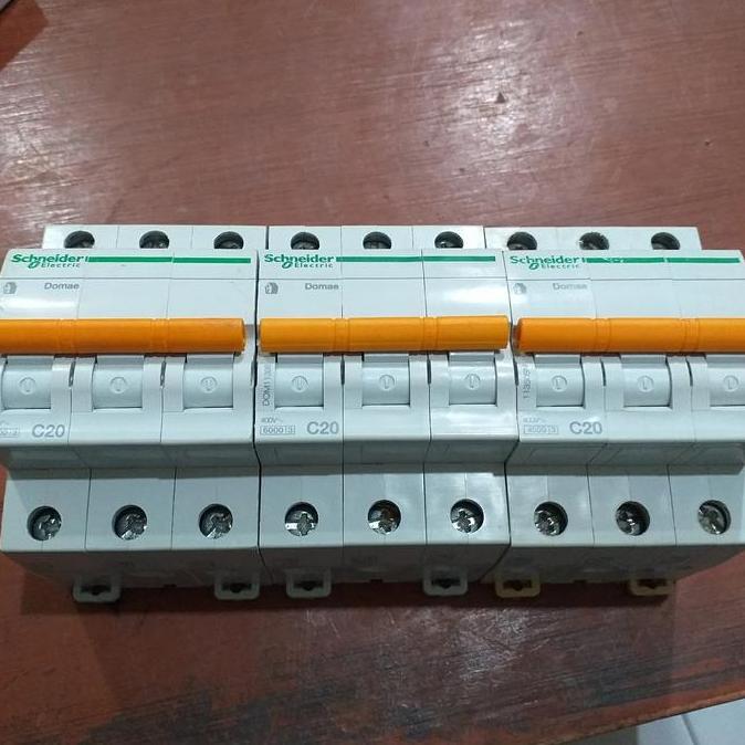 Mcb 3phase 20a schneider domae