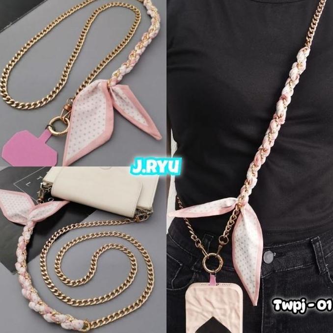 JRYU PREMIUM Tali gantungan Rantai Panjang import tali Gantungan HP tali Gantugan tas