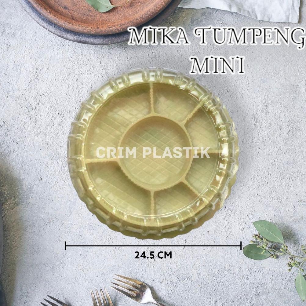 (10 PCS) Mika Tumpeng Mini sekat 7 / Mika Bulat Sekat CT-20 / Mika Nasi Tumpeng