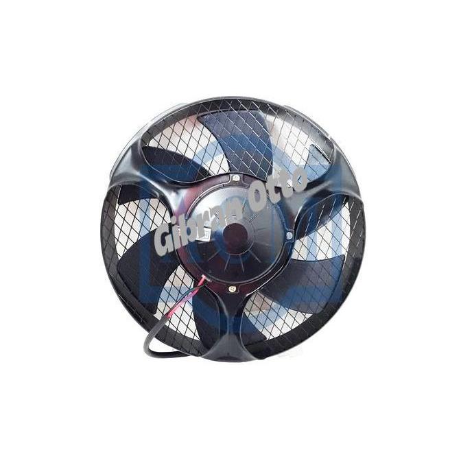 SPAREPART KENDARAAN EXTRA FAN BUS / ELF 12" INCH 24V BESI (HISAP) AC KIPAS BIS EKSTRA ACM PLUG AND P