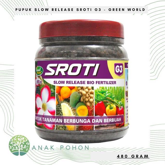 Pupuk Organik Slow Release SROTI G3 - Khusus Bunga & Buah - 480 gr
