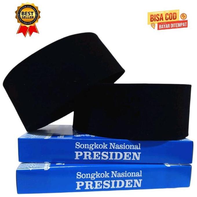 New PECI HITAM POLOS CONTESA BAGUS AWET MURAH songkok
