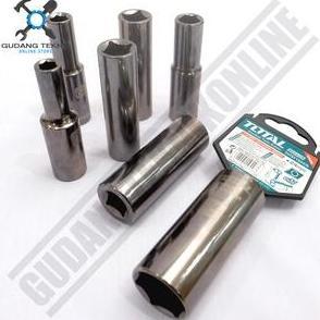 DELLINE Kunci Sock Socket 1/2" TOTAL 8 10 12 14 16 21 24 mm / Mata Kunci Sok PANJANG - DEEP Shock Se