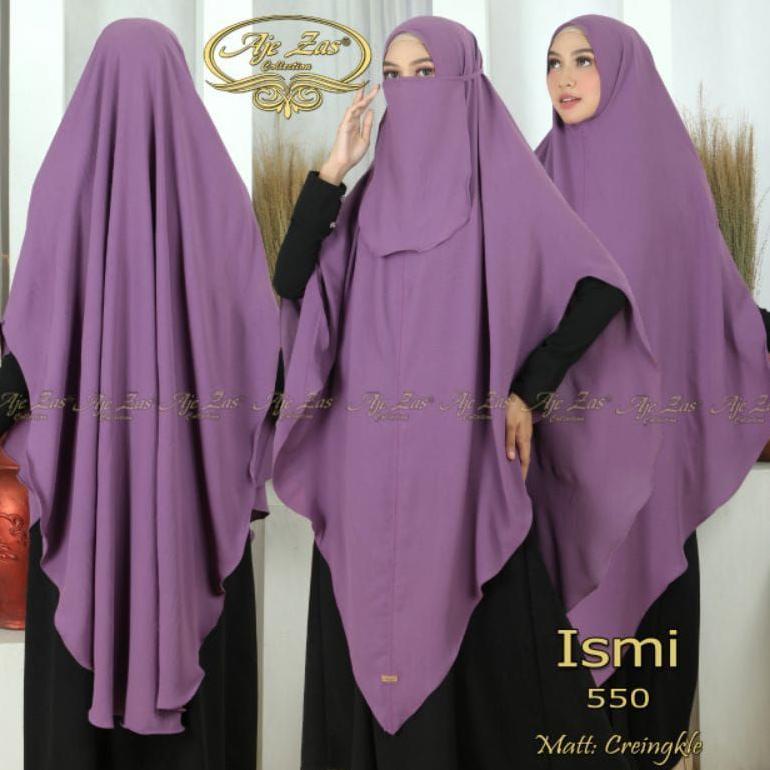TERMURAH Jilbab Khimar Instan Syari ISMI Ori Ajezas