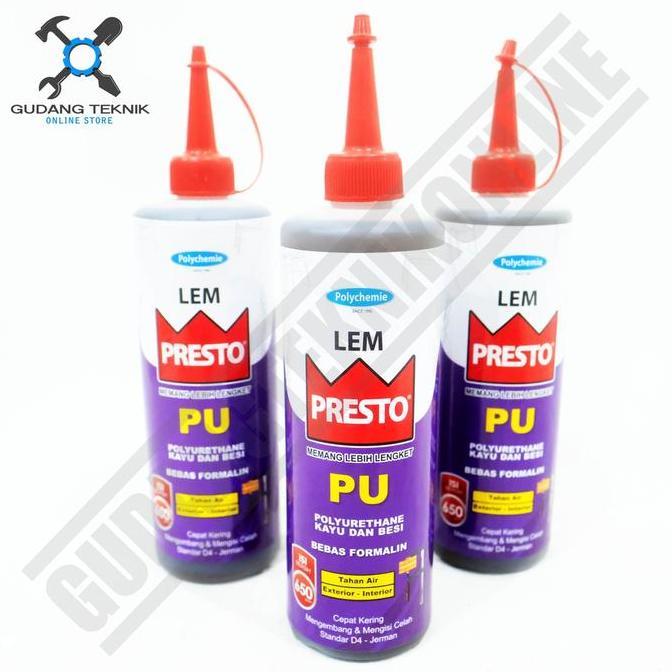 SESARKAL (PRESTO PU 650Gr) Lem Kayu Besi PRESTO PU 650Gram / Lem Polyurethane Wood Iron PU PRESTO SA
