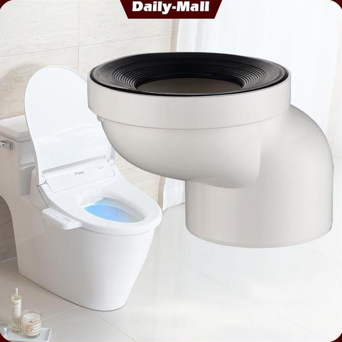 ZASSAT Flange Toilet Offset Full Flush Tidak Perlu Menggali Lubang Gasket Toilet Duduk