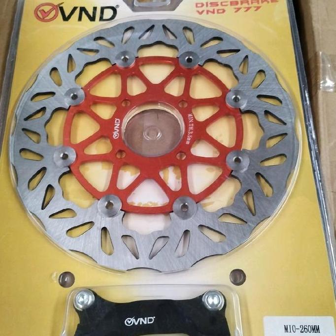Piringan Cakram Disc depan VND Ak 777 Mio Sporty/Mio soul karbu 260mm