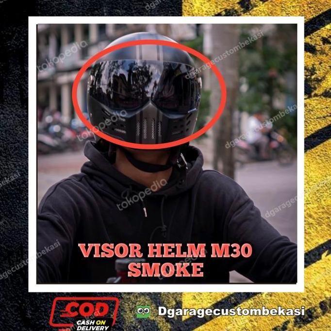 VISOR HELM CUSTOM M30 DGARAGE CUSTOM BEKASI