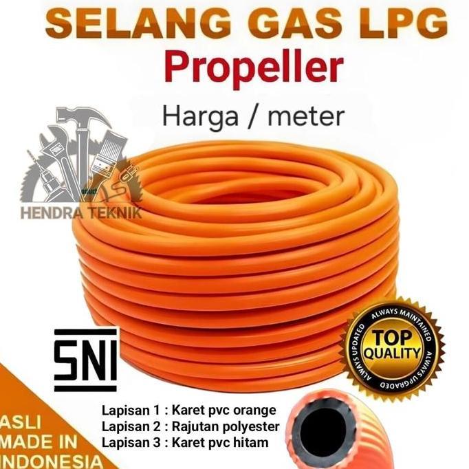 ZORRA8 ORIGINAL SELANG ELPIJI ORANGE SELANG GAS LPG TEBAL 3 LAPIS SELANG KOMPOR MURAH BAGUS
