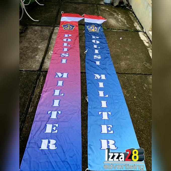 Ready umbul umbul full print custom