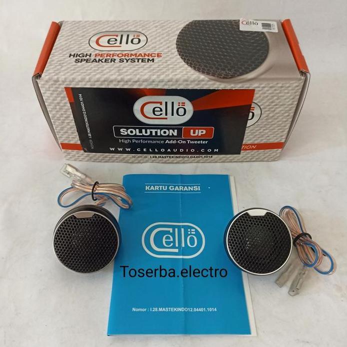 Tweeter Cello Solution Up audio mobil