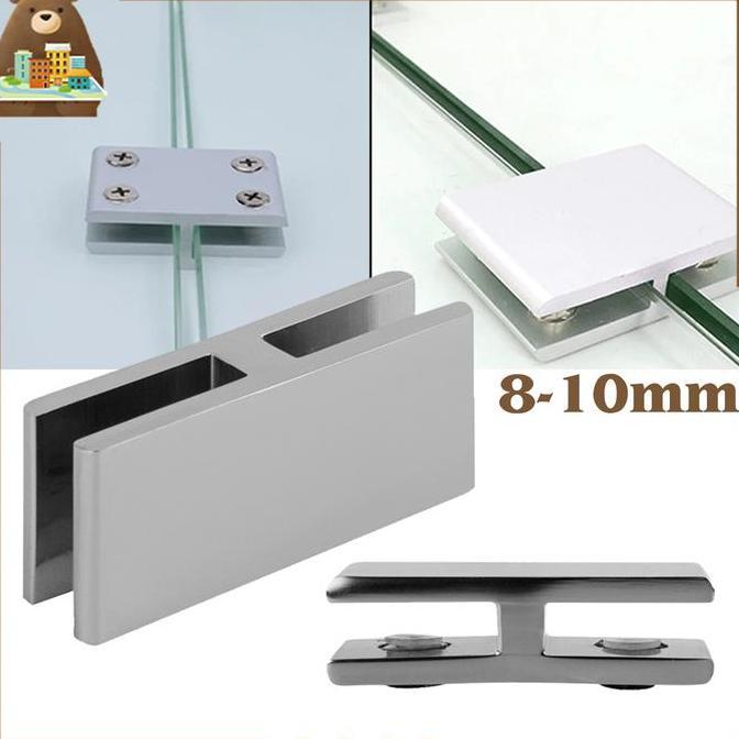 LEONAB Glass Connector 8-10mm Luru Penjepit Kaca Konektor Jepit Kaca