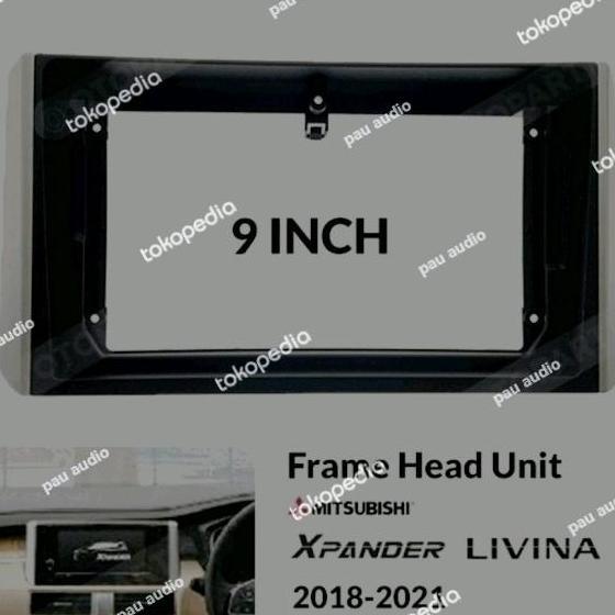 frame head unit android 9 inch mobil xpander/livina