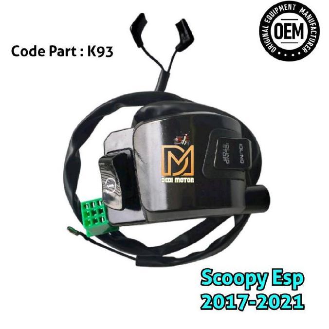 Lengkap Saklar/Holder Kanan Saklar Stater  Scoopy 2017-2021 Motorcycle Part Presisi