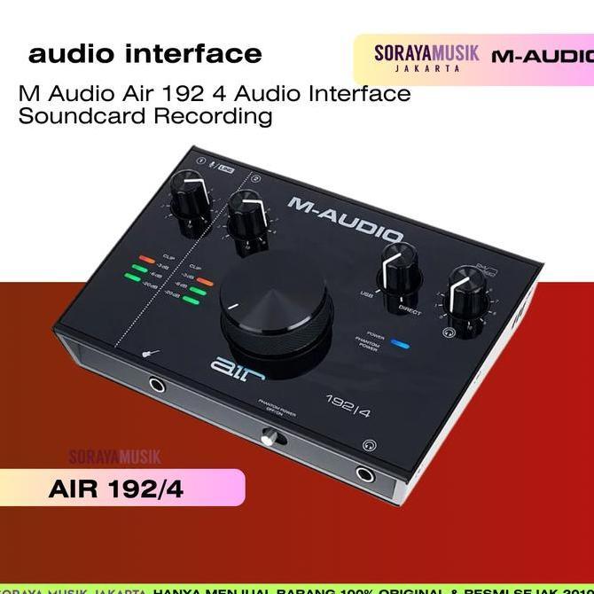 M Audio Air 192 4 Audio Interface Soundcard Recording