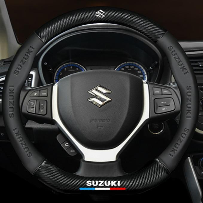 Cover Setir Sarung Stir Suzuki All New Ertiga XL7 Fronx Baleno Hatchback Carbon Flat Bawah Datar Dis