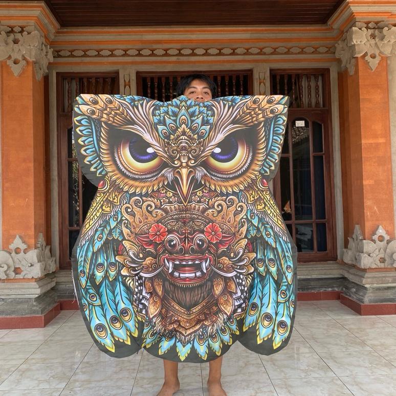 AURELYNSTORE LAYANGAN  CELEPUK PRINT JUMBO - LAYANGAN CELEPUK 1,4 METER - LAYANGAN BURUNG HANTU - LA