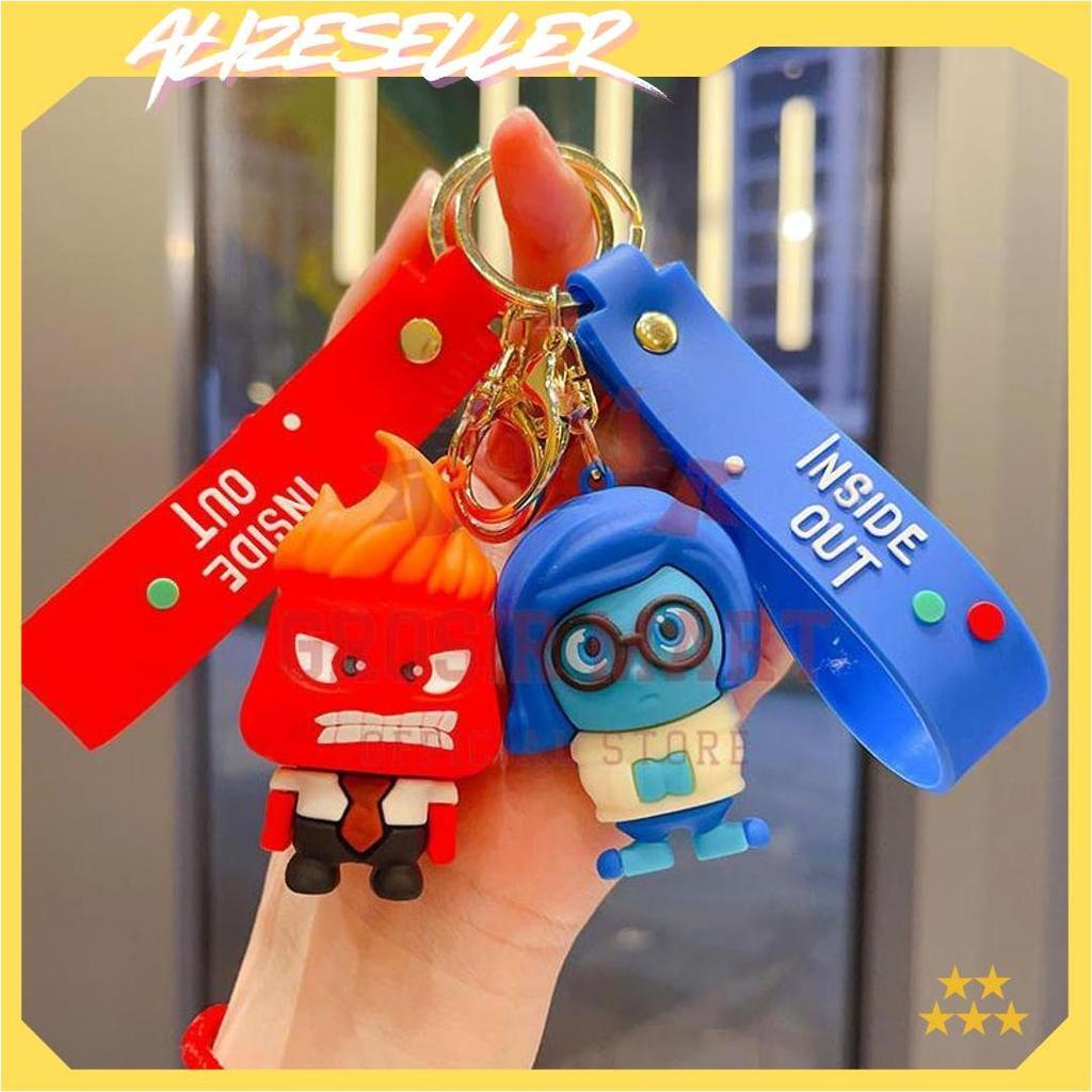Gantungan Kunci Inside Out Silikon Besar / Ganci Inside Out / Ganci Boenka Inside Out / Gantungan Ku