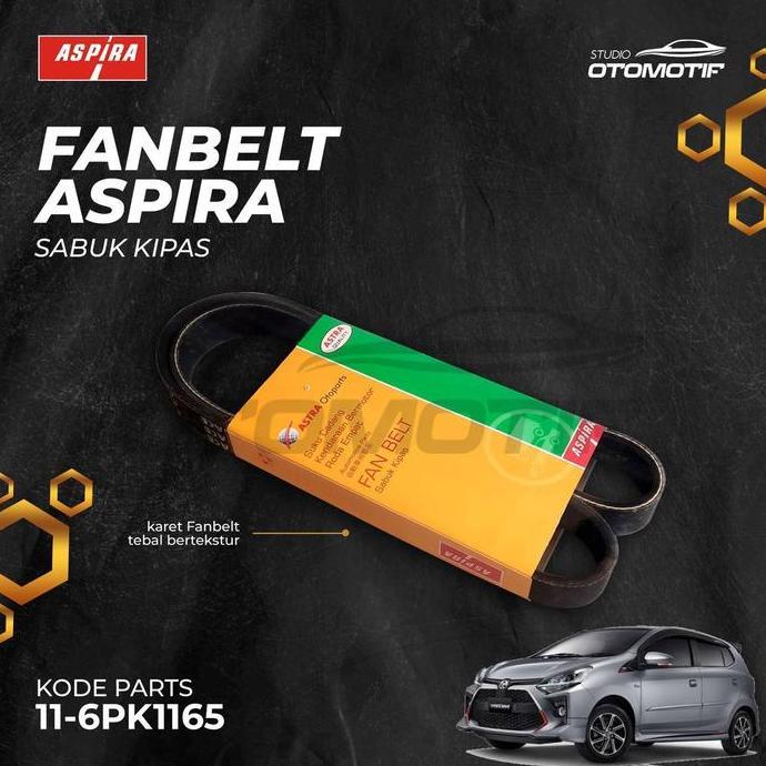 Fanbelt Agya Ayla 1200Cc Bensin Aspira 6Pk1165 Vbelt