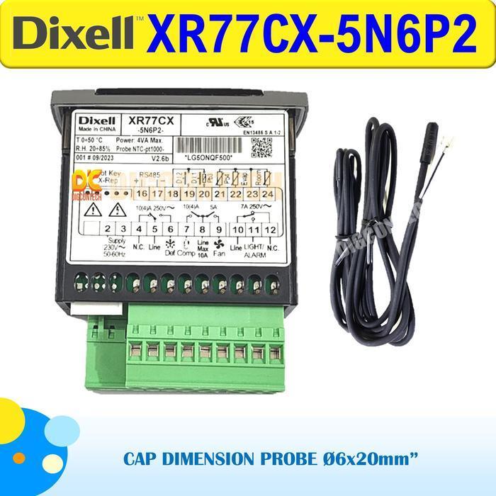 DIXELL XR77CX-5N6P2 DIGITAL THERMOSTAT 230Vac, inc.NTC Probe