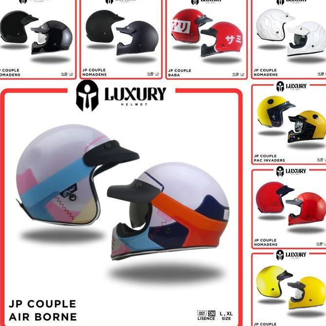 Helm Couple JP Couple Signature + JP New Bigie Motorcycle