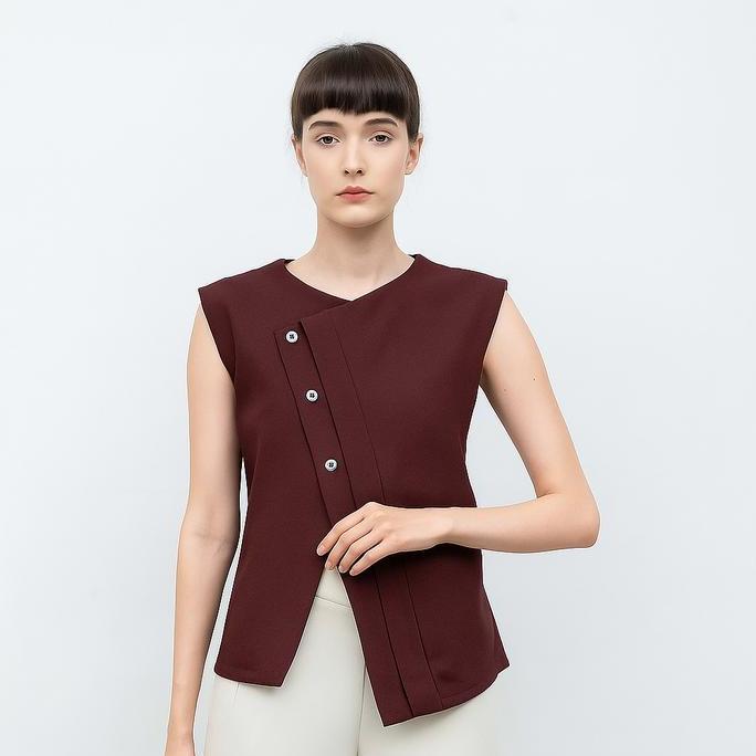 UPFRADE STYLE  LORA VEST - Atasan Vest Top Wanita | Outer Vest Hijab | Blazer Casual Blazer Casual U