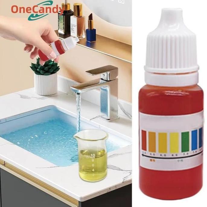 AHROKA 10ml Cairan PH Tester Ph Tetes Air Pengecek PH Air Untuk Tes PH Air Alkali Cek Asam Basa PH T